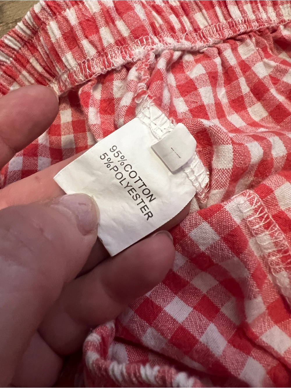 Amazon Red Gingham Ruffle Pajama Set - Picture 7 of 11